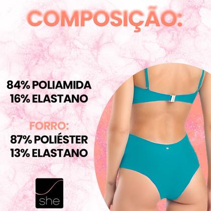 Imagem de Maiô Moda Praia Beachwear She Verão Liso Modelo De Alcinha