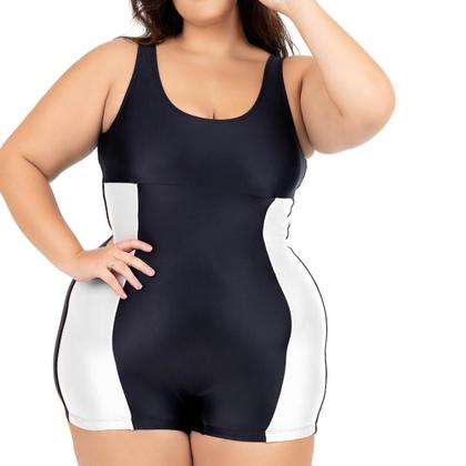 Imagem de Maiô Natação Hidroginástica Plus 50 ao 56 Recorte Lateral