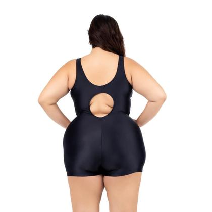 Imagem de Maiô Natação Hidroginástica Plus 50 ao 56 Recorte Lateral