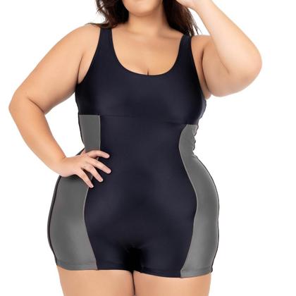 Imagem de Maiô Natação Hidroginástica Plus 50 ao 56 Recorte Lateral