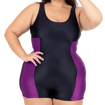 Imagem de Maiô Natação Hidroginástica Plus 50 ao 56 Recorte Lateral