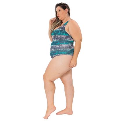 Imagem de Maiô Natação Plus Size Coqueiral