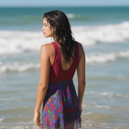 Imagem de Maiô plus Size vestido