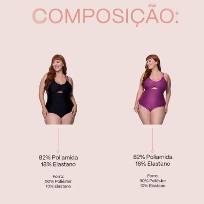Imagem de Maiô Selene Plus Size Regata Clássico Verão Alcinha