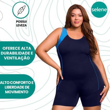 Imagem de Maiô Selene Plus Size Tamanhos Grandes Com Forro e Alça Larga Para Natação Praia