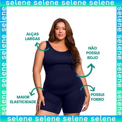 Imagem de Maiô Selene Plus Size Tamanhos Grandes Com Forro e Alça Larga Para Natação Praia