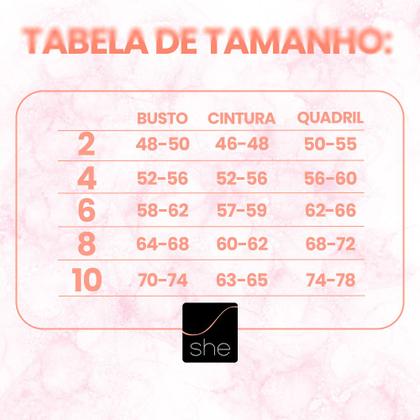 Imagem de Maiô She Com Proteção UV50+ Verão Moda Praia Infantil Menina