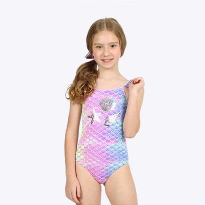 Imagem de Maiô Tecno Sereia Infantil Menina Moda Praia Siri Kids 39217