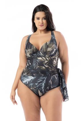 Imagem de Maiô Vestido Plus Size Com Saia De Tule Maiô Saída De Praia