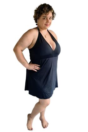 Imagem de Maio Vestido Saída De Praia Plus Size Com Bojo