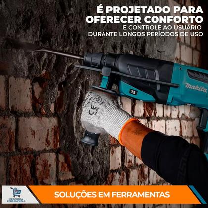 Imagem de MAKITA Martelete Perfurador Rompedor HR2630 800W 2,4J SDS Plus 26mm 3 Modos Sem Maleta