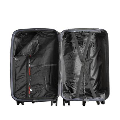 Imagem de Mala avião bordo 10kg polipropileno material inquébravel roda dupla 360 cadeado tsa azul escuro