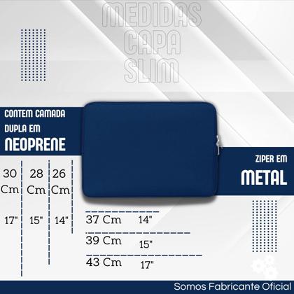 Imagem de Mala Capa Para Notebook Unissex Espumada 14'15,6'17'