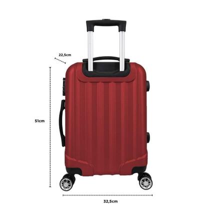 Imagem de Mala De Bordo Abs 4 Rodas Action Fortt Vermelha MAB02-VR