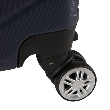 Imagem de Mala de Bordo ABS para Viagem Yins Ys21158 Cadeado Integrado Rodas Duplas Giro 360º Azul