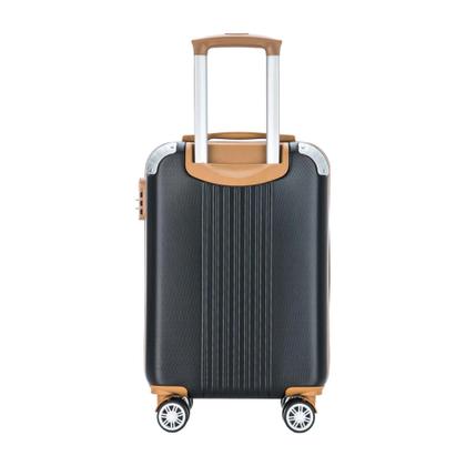 Imagem de Mala de Bordo Athena Rigida 4 Rodas Duplas P ABGV182P Cor Preto Santino