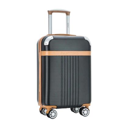 Imagem de Mala de Bordo Athena Rigida 4 Rodas Duplas P ABGV182P Cor Preto Santino