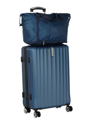Imagem de Mala de Bordo com Sacola de Viagem Azul Polo King MF10475PK Lançamento 2025