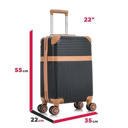 Imagem de Mala De Bordo Pequena Kabri Rígida Rodas De Giro 360 Santino