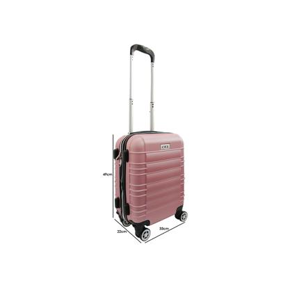 Imagem de Mala de Bordo Viagem Rodinhas Dupla 360 Avião Mao Embarque reforçada Leve Pequena 8kg Abs