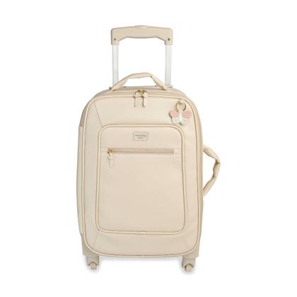 Imagem de Mala de rodinha c/ 1 compartimento borboletas marfim masterbag baby