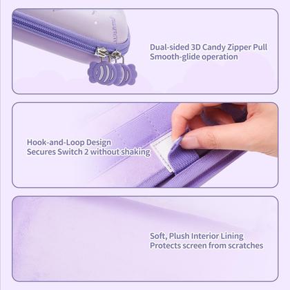 Imagem de Mala de transporte Kuitmor Slim para Switch 2 (2025) com 12 slots