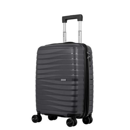 Imagem de Mala de Viagem 10kg Bordo SESTINI Essencial Pequena Grafite TSA Expansor Rodas Duplas Giratória Super Resistente