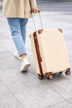 Imagem de mala de viagem 23kg despachar rodas dupla 360 cadeado com senha zíper antifurto