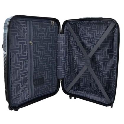 Imagem de Mala de Viagem 23Kg Polo King ACAPULCO Média Preto Com Cadeado Numérico Rodas Dupla Emborrachada