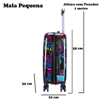 Imagem de Mala de Viagem Bordo 10kg Eagle Em Abs+Pc C/ Rodinhas 360º AC08