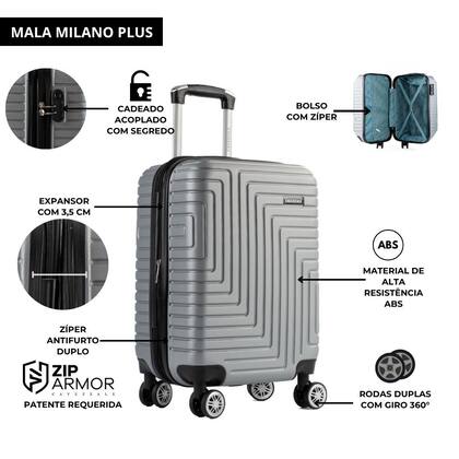 Mala De Viagem Bordo 10kg Padrão Anac 55x35x25 C Expansor
