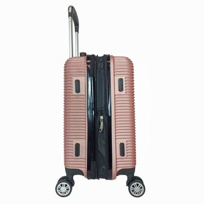 Imagem de Mala de Viagem Bordo 10kg PP C/ Zíper Expansível Padrão ANAC