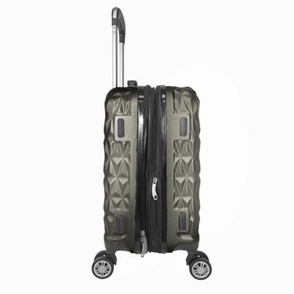 Imagem de Mala de Viagem Bordo 10kg PP C/ Zíper Expansível Padrão ANAC