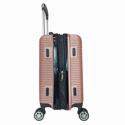 Imagem de Mala de Viagem Bordo 10kg PP C/ Zíper Expansível Padrão ANAC