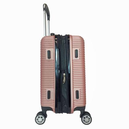 Imagem de Mala de Viagem Bordo 10kg PP C/ Zíper Expansível Padrão ANAC