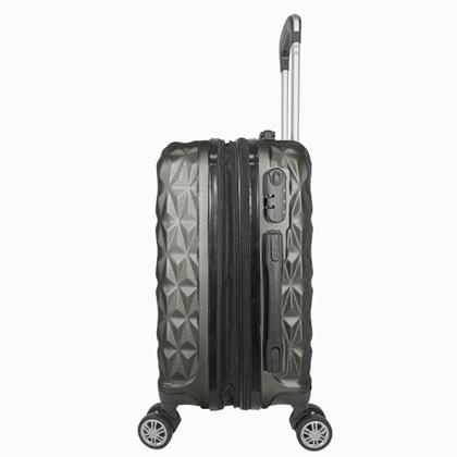 Imagem de Mala de Viagem Bordo 10kg PP C/ Zíper Expansível Padrão ANAC