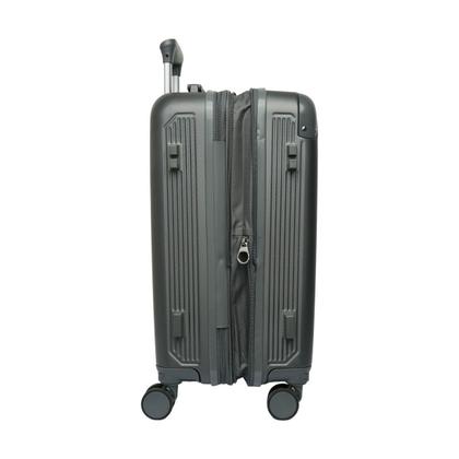 Imagem de Mala de Viagem Bordo Mão 10kg Avião Cruzeiro Zíper Expansor ANAC 55cm x 25cm x 35cm Rodas 360