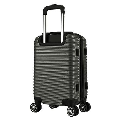 Imagem de Mala de viagem bordo pp 10kg c/ zíper expansível em abs - eagle - ac32