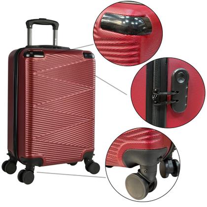 Imagem de Mala de Viagem Bordo Zig Zag em Abs rodas 360 Cad Embutido