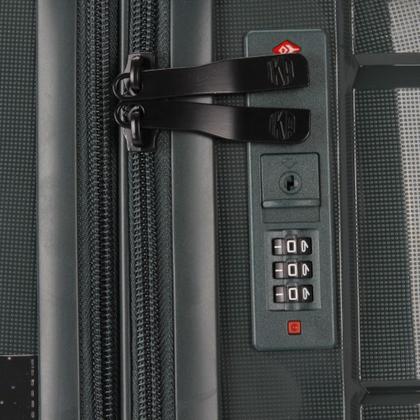 Imagem de Mala de Viagem De bordo pequena Padrão Anac 10kg Com Rodas duplas 360 Poliprpileno Com cadeado Senha tipo TSA Expansiva Sammy