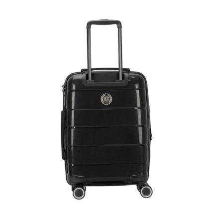 Imagem de Mala de Viagem De bordo pequena Padrão Anac 10kg Com Rodas duplas 360 Poliprpileno Com cadeado Senha tipo TSA Expansiva Sammy