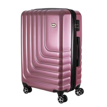 Imagem de Mala de Viagem Grande Expansível em Abs Ika Flex Cadeado Tsa Embutido Rodas Duplas 360 Rosê - Rosê, G