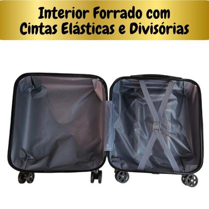 Imagem de Mala de Viagem Infantil Gato ABS Rígida 4 Rodas Giro 360