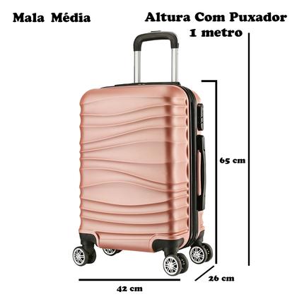 Imagem de Mala de Viagem Média As67 - Em Abs C/ Rodinhas 360º (65x42x26)