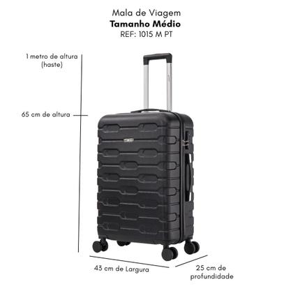 Imagem de Mala De Viagem Média Cruzeiro Em Abs Retrátil Alta Duração Moderna