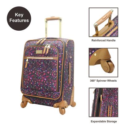 Imagem de Mala de Viagem Steve Madden Softside 20 Polegadas - Roxa Escuro
