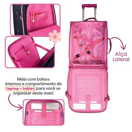Imagem de Mala Escolar Luluca Kit com Mochila Lancheiras e Estojo