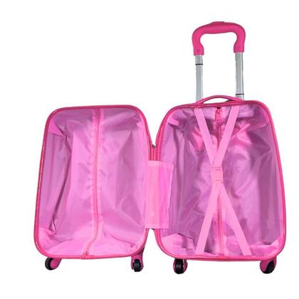 Imagem de Mala Infantil de Bordo e Escolar 47x29x20cm - ABS Leve, Resistente e com Rodinhas 360