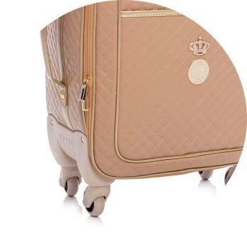 Imagem de Mala Maternidade com Rodinhas Lequiqui Viena - Caramelo