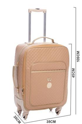 Imagem de Mala Maternidade com Rodinhas Lequiqui Viena - Caramelo